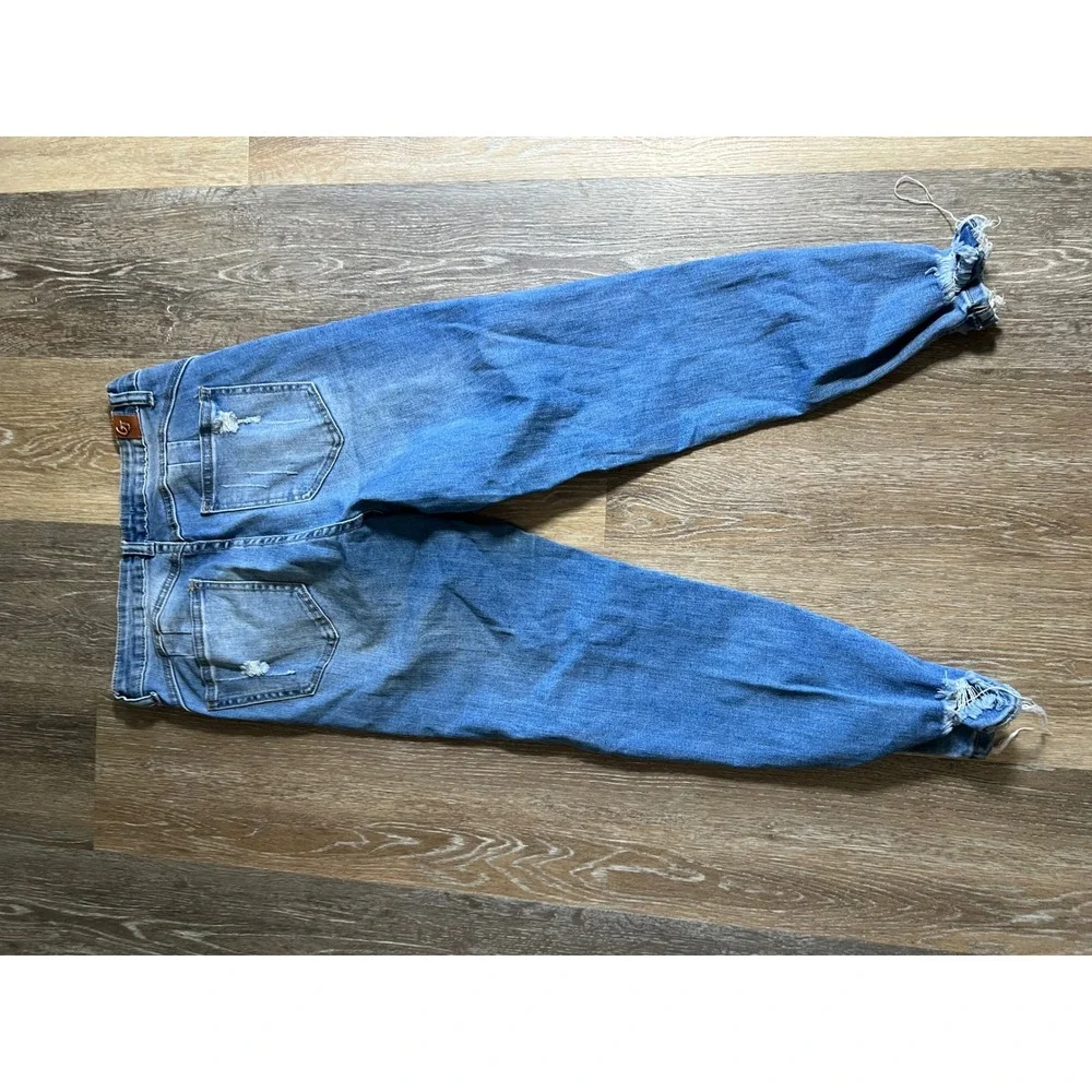 GOGO JEANS USA‎ Distressed Ripped High Rise Denim Jeans Women's Size 9